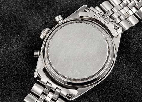 back of rolex chronograph watch